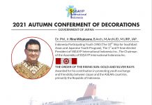 2021 Autumn Conferment of Decorations The Order of the Rising Sun: Gold and Silver Rays