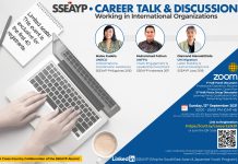 SSEAYP Career Talk & Discussion: Working in the International Organizations